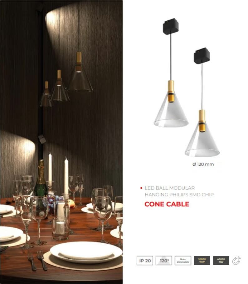 Easy Light Leuchte Cone mit Kabel