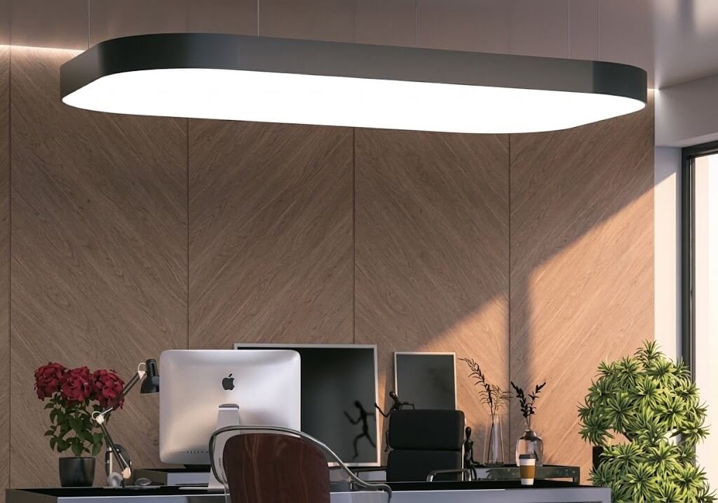 Rechteckiges Lichtmodul Vega mit abgerundeten Ecken