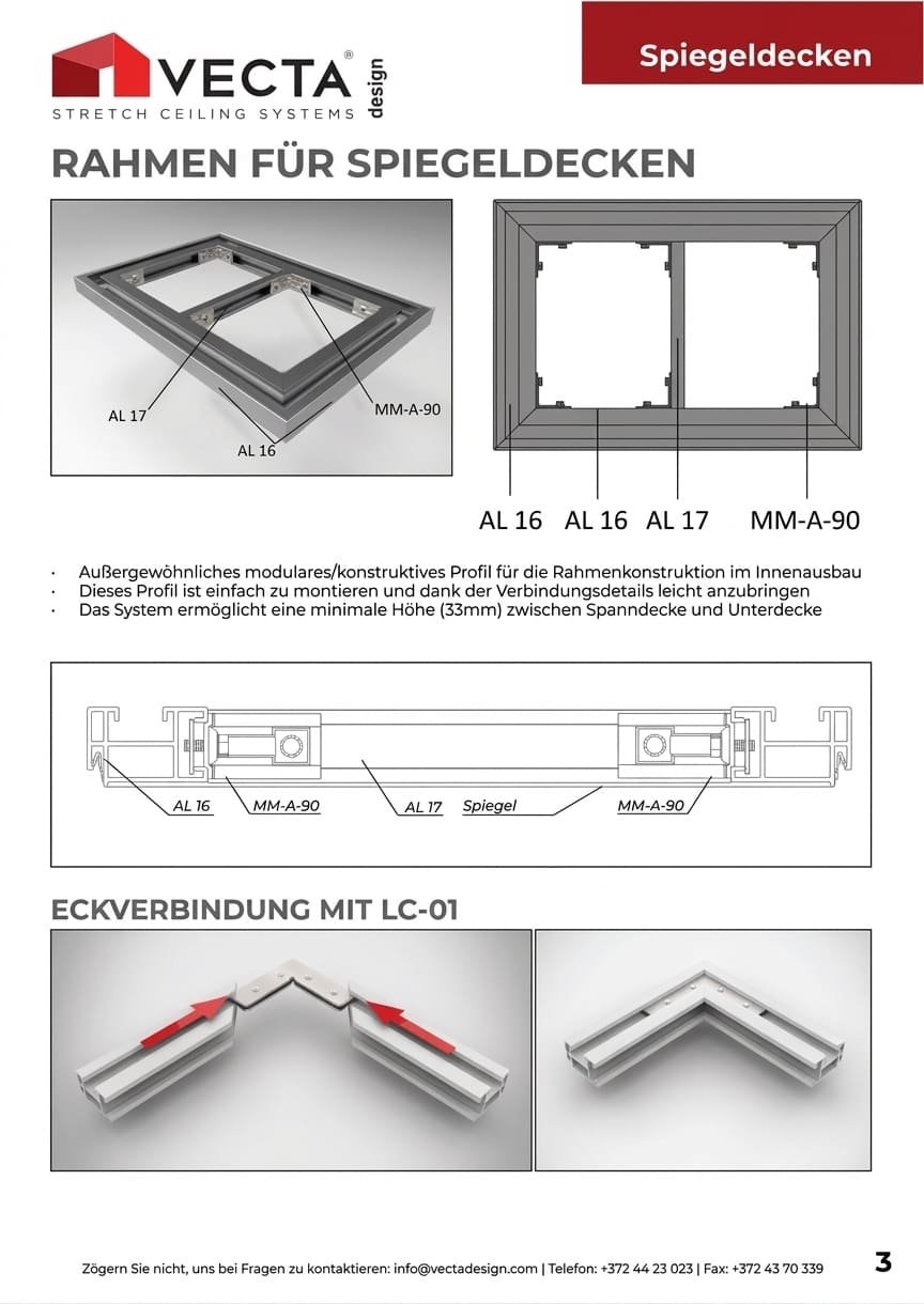 Broschüre Spiegelspanndecken mit Referenzen – Seite 3